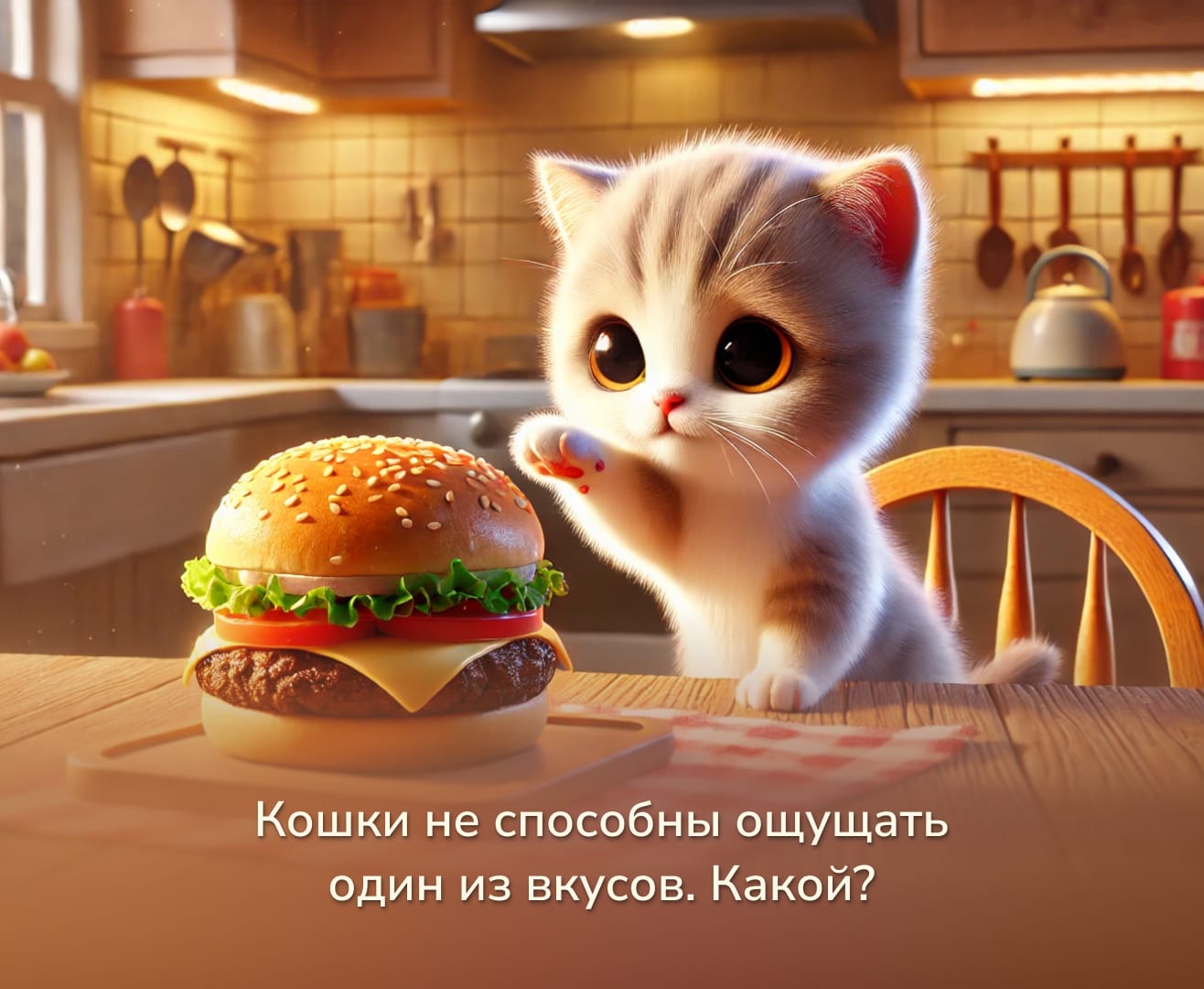 Вопрос про кошек из квиза «В мире животных»